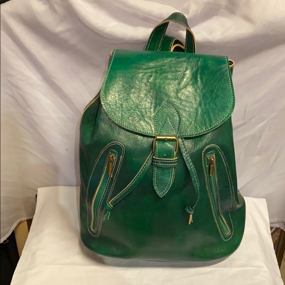 Moroccan Journey Leather Backpack